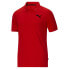 Puma Essentials Pique Short Sleeve Polo Shirt Mens Red Casual 58628147