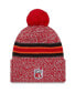 Men's Red Tampa Bay Buccaneers 2023 Sideline Cuffed Knit Hat With Pom