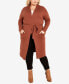 Фото #5 товара Plus Size Kennedy Long Sleeve Cardigan Sweater