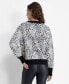 ფოტო #2 პროდუქტის Women's Faux-Fur Animal-Print Crewneck Sweater