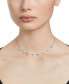Фото #4 товара Swarovski silver-Tone Crystal Ortyx Punk Necklace, 14-1/8" + 2" extender