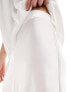 Vila Bridal satin maxi skirt co-ord in white