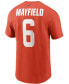 Фото #2 товара Men's Baker Mayfield Orange Cleveland Browns Name and Number T-shirt