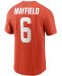 ფოტო #2 პროდუქტის Men's Baker Mayfield Orange Cleveland Browns Name and Number T-shirt