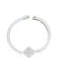 Фото #1 товара Crystal Clover Tennis Bracelet