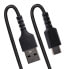 StarTech.com 1m USB A to C Charging Cable - Coiled Heavy Duty Fast Charge & Sync - High Quality USB 2.0 A to USB Type-C Cable - Rugged Aramid Fiber - Durable Male to Male USB Cable - 1 m - USB A - USB C - USB 2.0 - 480 Mbit/s - Black