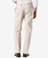 Men's Easy Classic Pleated Fit Khaki Stretch Pants