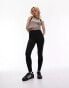 Фото #1 товара Topshop Petite basic ankle legging in black