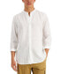 ფოტო #1 პროდუქტის Men's 100% Linen Shirt, Created for Macy's