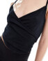 COLLUSION v-neck cami in black