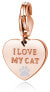 Bronze pendant I love my cat SHA341