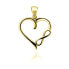 Stylish gold-plated pendant PT06Y