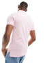 Фото #7 товара Polo Ralph Lauren icon logo pique polo slim fit in pink