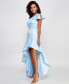 Фото #3 товара Juniors' One-Shoulder High-Low Ball Gown, Created for Macy's