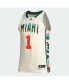 Фото #3 товара Men's #1 Khaki Miami Hurricanes Honoring Black Excellence Basketball Jersey