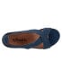 Фото #8 товара Softwalk Camilla S1903-483 Womens Blue Leather Strap Sandals Shoes