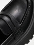 ASOS DESIGN Maestro chunky loafer with apron panel in black