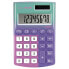 MILAN Blister Pack 8 Digit Sunset Pocket Calculator Lilac Pink