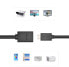 Фото #12 товара Przejściówka adapter kabel HDMI żeński - mini HDMI męski 4K 60Hz HEC ARC 22cm czarny