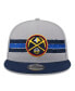 ფოტო #2 პროდუქტის Men's Gray Denver Nuggets Chenille Band 9FIFTY Snapback Hat