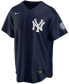 ფოტო #5 პროდუქტის Men's Derek Jeter Navy New York Yankees 2020 Hall of Fame Induction Alternate Replica Player Name Jersey