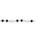 Long Black White Crystal Freshwater Cultured Pearl Strand Necklace For Women 40 Inch