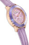 Swarovski Octea Lux Chrono Uhr, Schweizer Produktion, mit Lederarmband in Violett & Roségoldfarbenem Finish - Artikelnummer 5632263