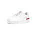 Фото #2 товара Puma Carina 2.0 Red Thread Platform Toddler Girls White Sneakers Casual Shoes 3