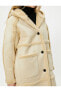 Фото #34 товара Пальто Koton Faux Fur Detail Hooded Coat