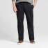 Men's Big & Tall Straight Fit Chino Pants - Goodfellow & Co Black 46x34