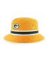 Фото #1 товара Men's Gold Green Bay Packers Striped Bucket Hat