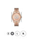 ფოტო #6 პროდუქტის Women's Mondrian Jewelry Set Diamond (1/6 ct.t.w.) 18K Rose Gold Plated Stainless Steel Watch