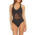 Фото #1 товара Bleu By Rod Beattie 266129 Women's Mio Mesh Inset One-Piece Swimsuit Size 4