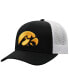 Фото #2 товара Men's Black, White Iowa Hawkeyes Trucker Snapback Hat