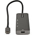 Фото #6 товара Адаптер USB C Multiport Startech.com - USB-C to HDMI 2.0b 4K 60Hz (HDR10) с поддержкой передачи питания 100W - 4-портовый USB 3.0 USB-концентратор - USB Type-C Mini Dock - 12" (30cm) кабель - USB 3.2 Gen 1 (3.1 Gen 1) Type-C - 100W - 2.0b - 10,100,1000,2000 Mbit/s - IEEE