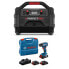 Фото #1 товара PerfectPro Baustellenradio-Set ROCKTAGON 18V AMPShare + Bosch GSR 18V-45, 3x 4,0 PC und Lader