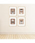 Фото #3 товара But First, Coffee Unframed Linen Paper Wall Art Set of 4 Artisms 8 x 10 inches