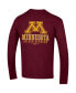 Men's Maroon Minnesota Golden Gophers Team Stack Long Sleeve T-shirt Бордовый, M - фото #4