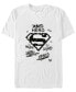 DC Men's Superman Marker Sketch Short Sleeve T-Shirt