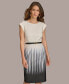 Фото #6 товара Donna Karan Women's Belted Ombré-Print Sheath Dress