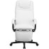 Фото #3 товара High Back White Leather Executive Reclining Swivel Chair With Arms