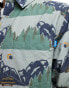 Kavu short sleeve mountain print shirt in multi