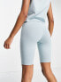 Nike Essential retro legging shorts in cave ocean blue