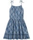 ფოტო #2 პროდუქტის Big Girls Plaid Cotton Madras Dress