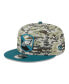 ფოტო #3 პროდუქტის Men's Camo, Midnight Green Philadelphia Eagles 2023 Salute To Service 9FIFTY Snapback Hat