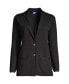 ფოტო #1 პროდუქტის Petite Fine Gauge Cotton Button Front Blazer Sweater