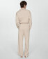 ფოტო #6 პროდუქტის Women's Seam-Detail Straight-Fit Trousers