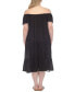 ფოტო #2 პროდუქტის Plus Size Flutter-Sleeve Tiered Cover Up Midi Dress
