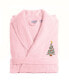 Фото #1 товара Christmas Tree Design Embroidered Terry Bathrobe