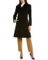 Фото #3 товара Cinzia Rocca Icons Wool & Cashmere-Blend Coat Women's Black 8